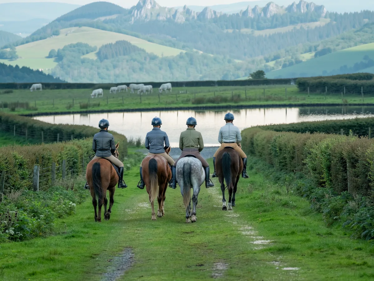 Balade à cheval dans l'Ain, autour de Artemare